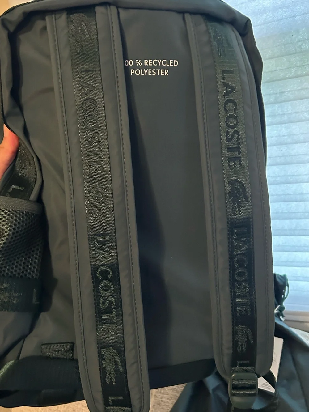 Lacoste Men's Forest Green Backpack Logo Active Bag